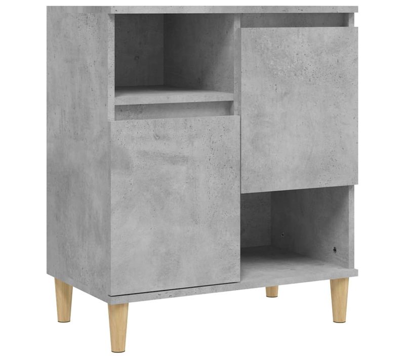 Buffet Gris Béton 60x35x70 Cm Bois Contreplaqué