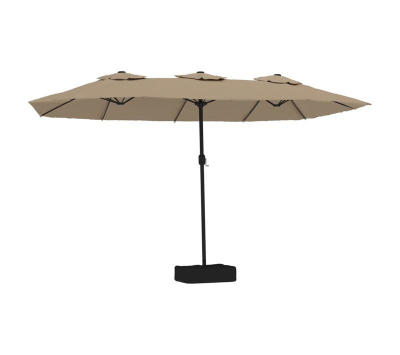 Parasol à Double Tête Taupe 449x265 Cm