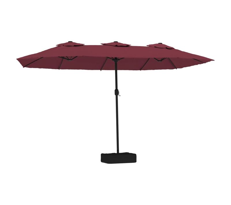 Parasol De Jardin à Double Tête Rouge Bordeaux 449x265 Cm