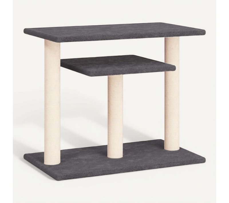 Arbres À Chat Avec Plates-formes Gris Foncé 62,5 Cm