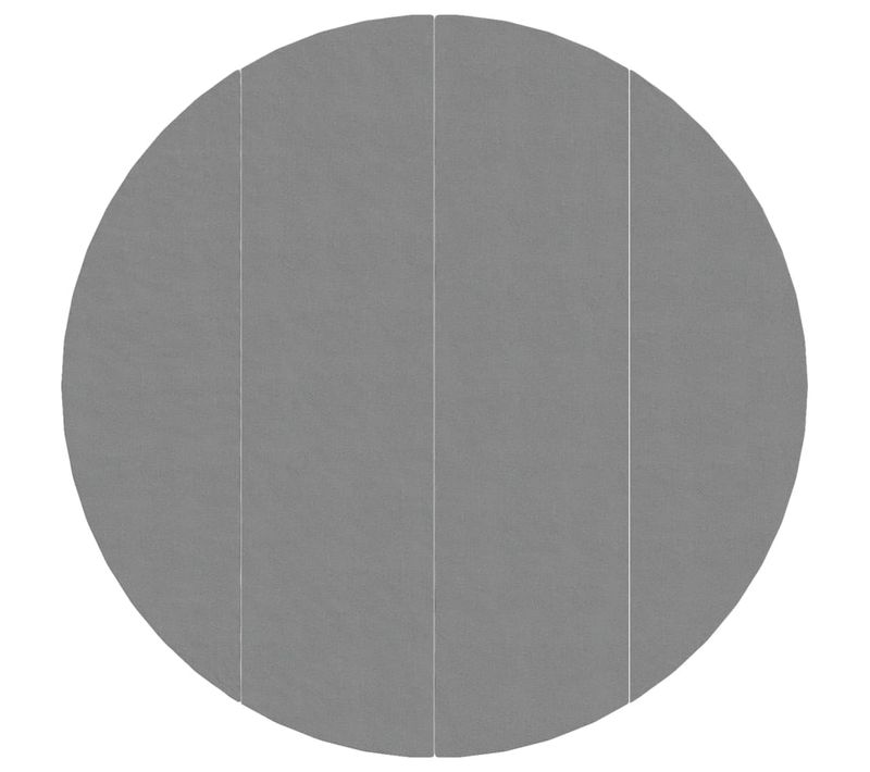 Bâche De Piscine Gris Clair Ø500 Cm Géotextile Polyester