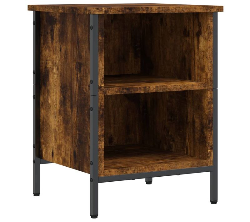 Armoire à Chaussures Chêne Fumé 38x35x50 Cm Bois Contreplaqué