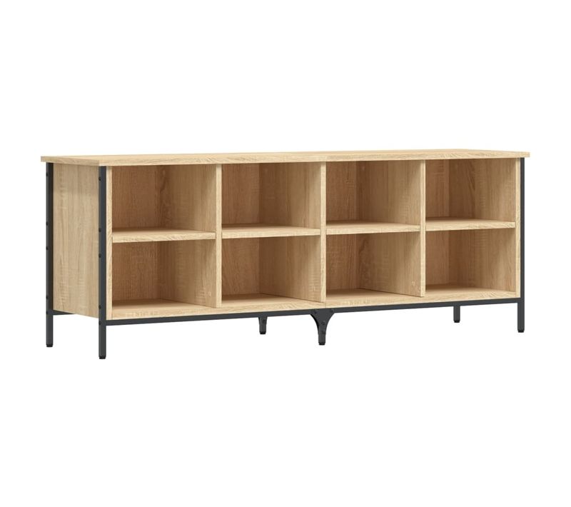 Armoire à Chaussures Chêne Sonoma 131x35x50cm Bois Contreplaqué