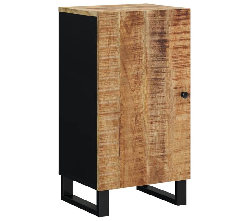 Buffet Avec Porte 40x31x75 Cm Bois Massif De Manguier