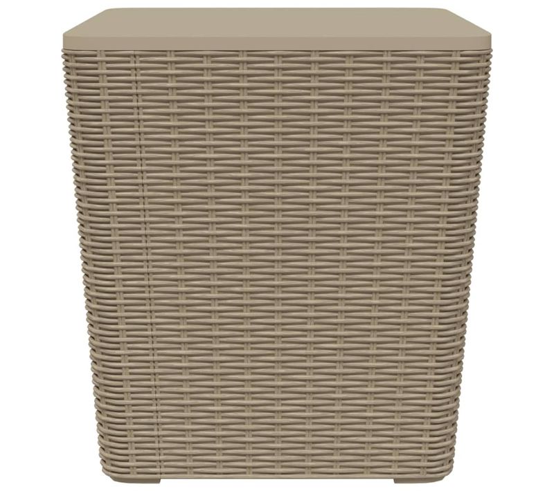 Table De Jardin Avec Couvercle Amovible Marron Clair Pp