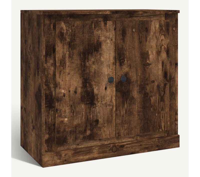 Buffet Chêne Fumé 70x35,5x67,5 Cm Bois Contreplaqué
