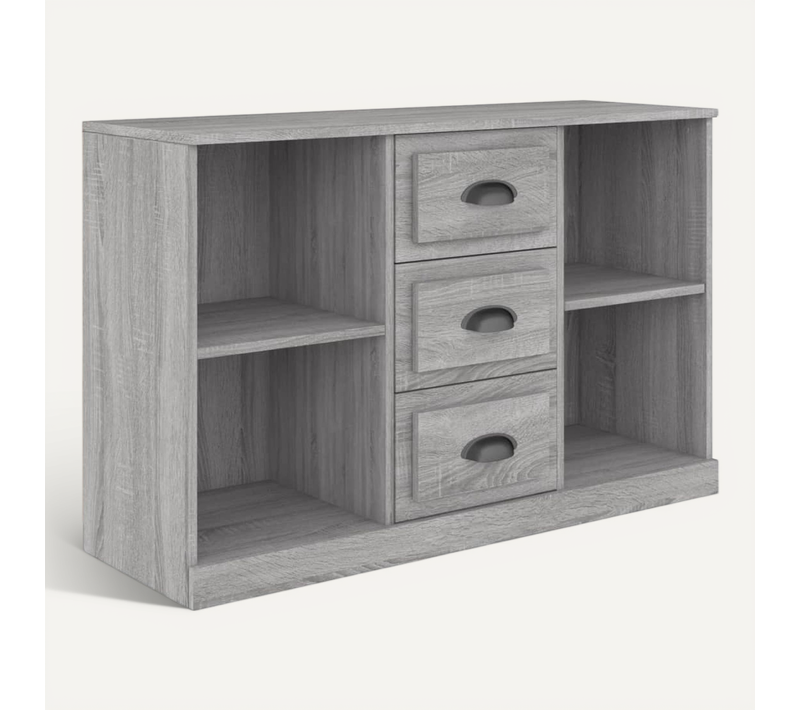 Buffet Sonoma Gris 104,5x35,5x67,5 Cm Bois Contreplaqué