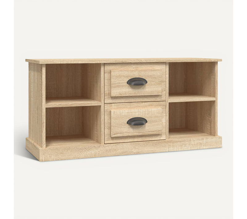 Meuble TV Chêne Sonoma 99,5x35,5x48 Cm Bois Contreplaqué
