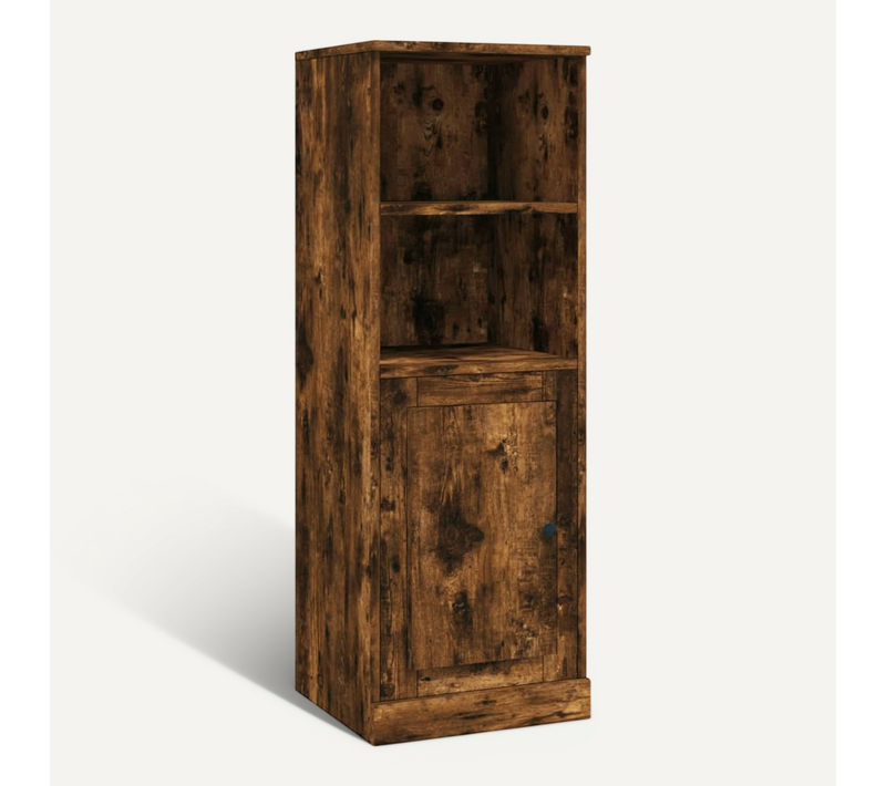 Buffet Haut Chêne Fumé 36x35,5x103,5 Cm Bois Contreplaqué