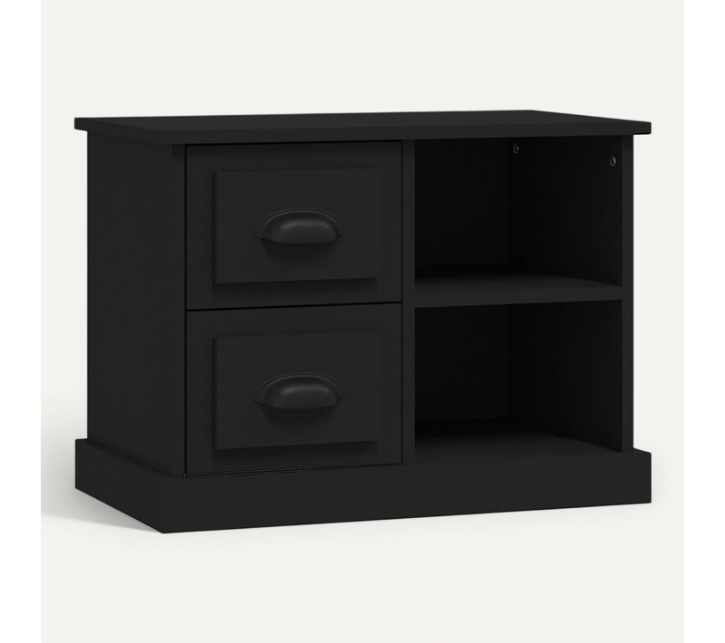 Table De Chevet Noir 60x35,5x45 Cm