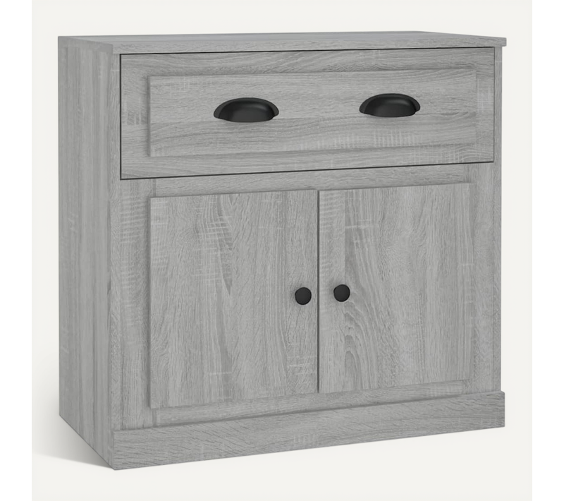 Buffet Sonoma Gris 70x35,5x67,5 Cm Bois Contreplaqué