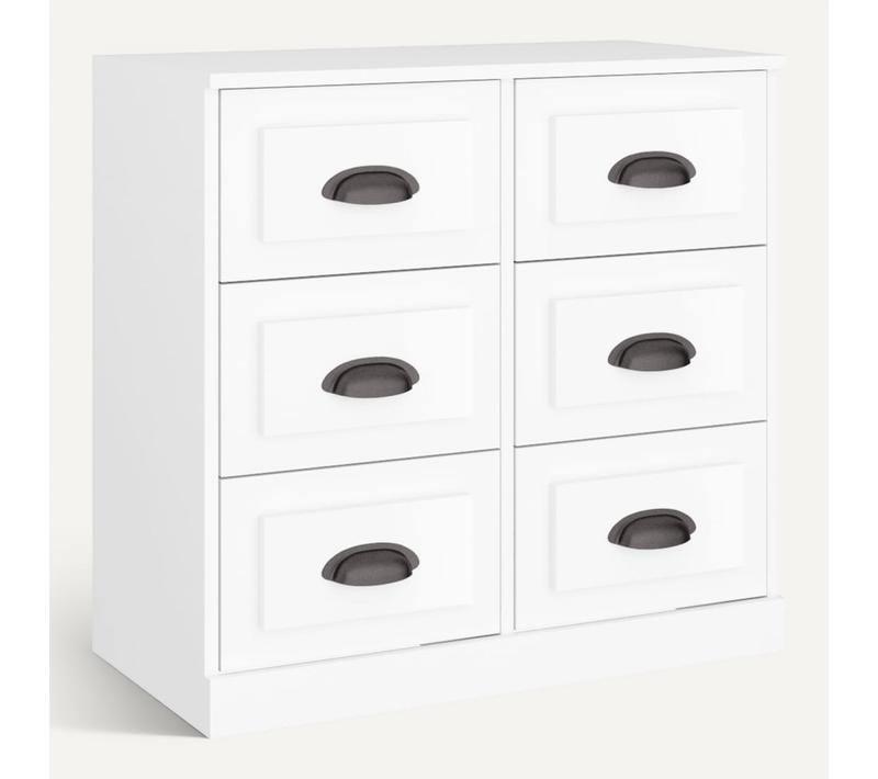 Buffet Blanc 70x35,5x67,5 Cm Bois Contreplaqué