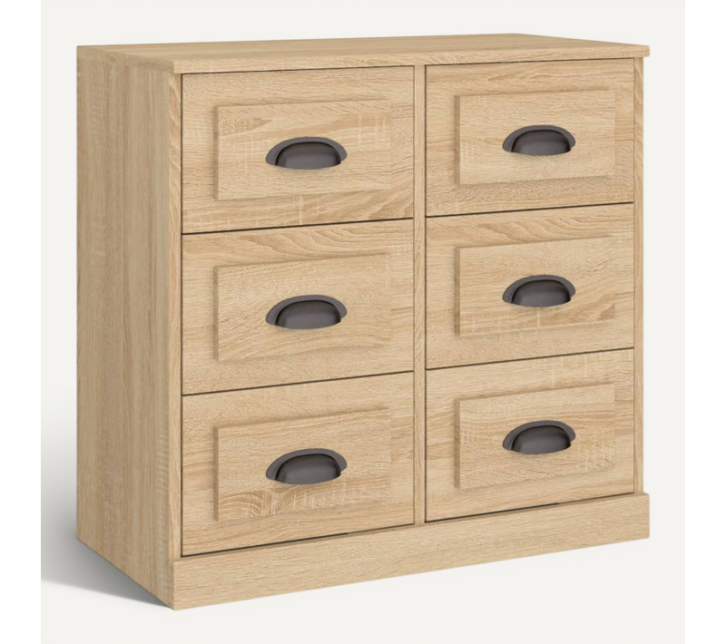 Buffet Chêne Sonoma 70x35,5x67,5 Cm Bois Contreplaqué