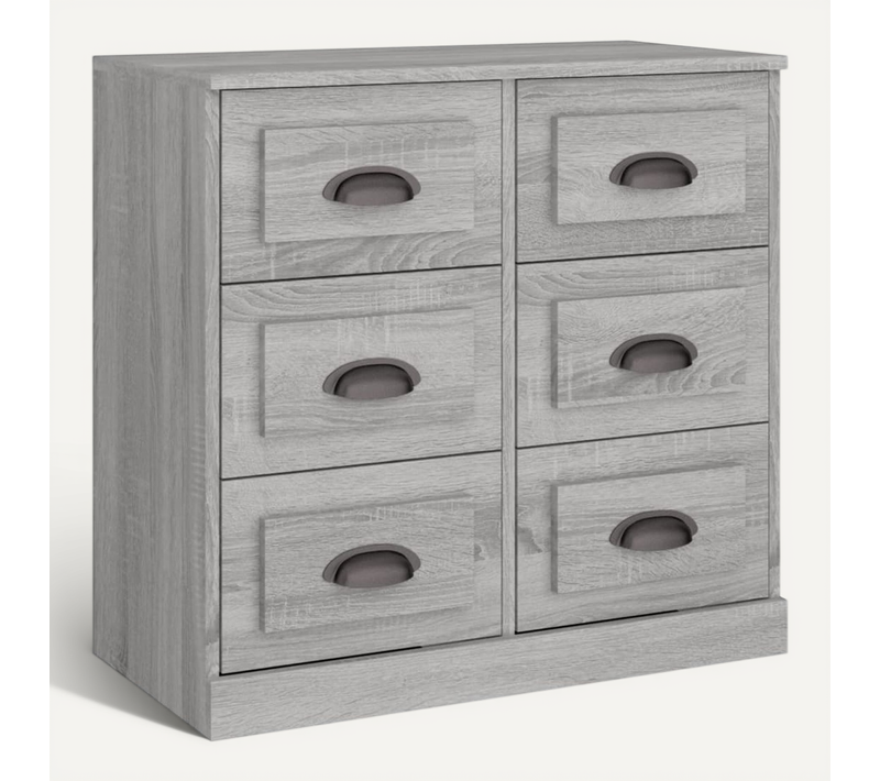 Buffet Sonoma Gris 70x35,5x67,5 Cm Bois Contreplaqué