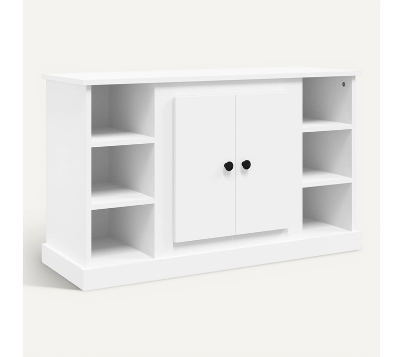 Buffet Blanc 100x35,5x60 Cm Bois Contreplaqué