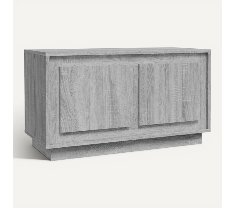 Meuble TV Sonoma Gris 80x35x45 Cm Bois Contreplaqué