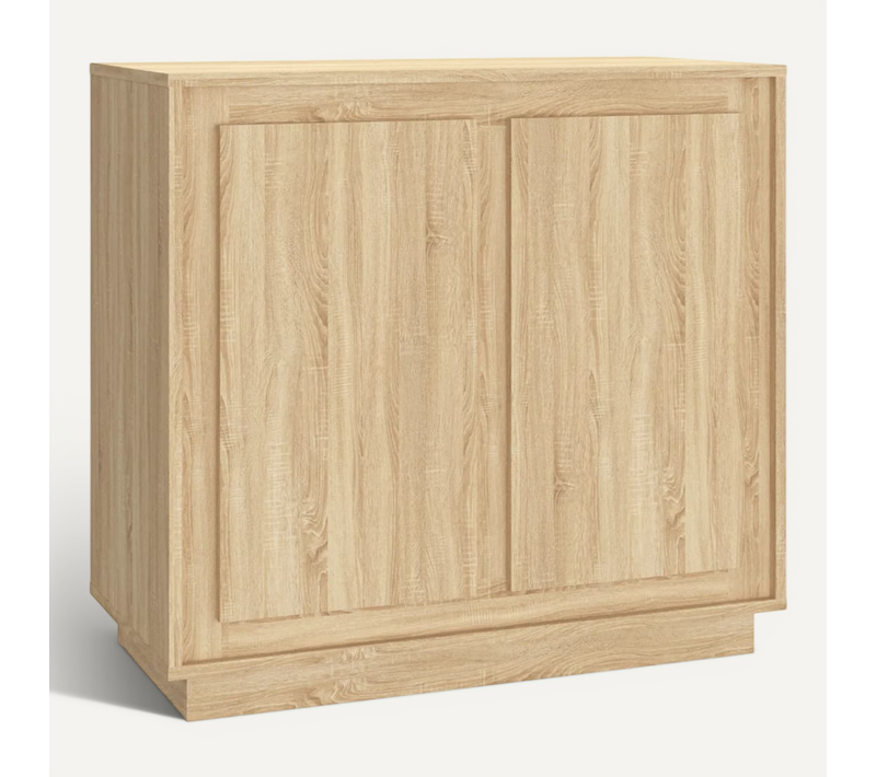 Buffet Chêne Sonoma 80x34x75 Cm Bois Contreplaqué