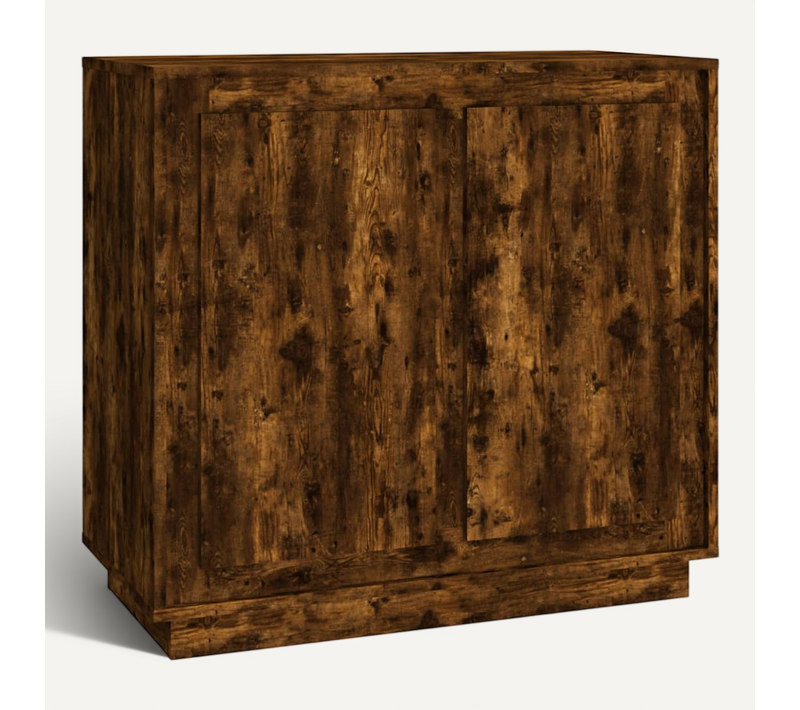 Buffet Chêne Fumé 80x34x75 Cm Bois Contreplaqué