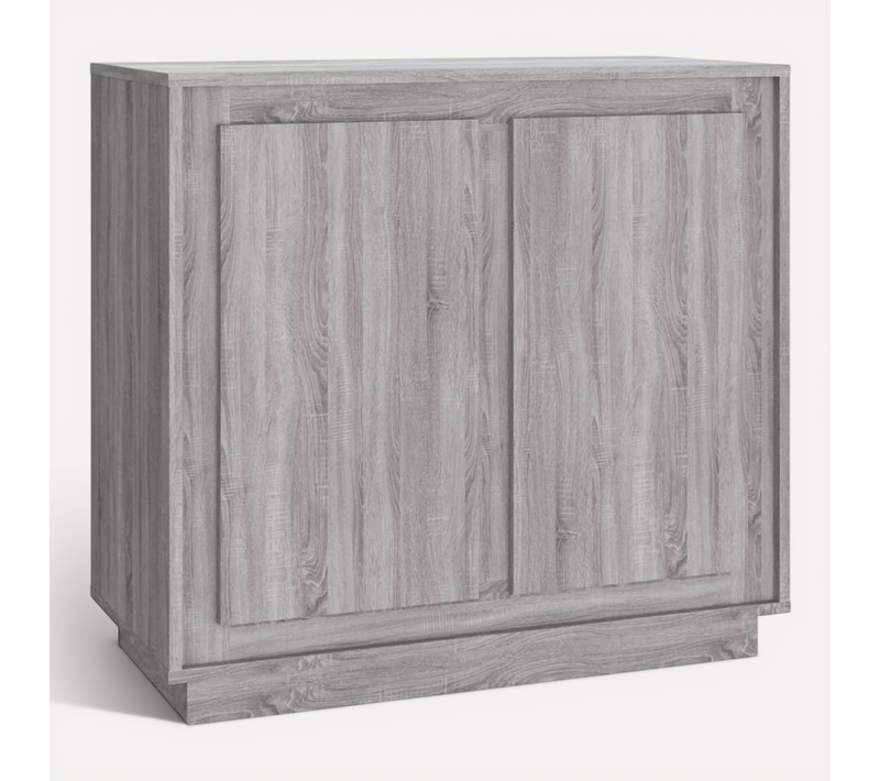 Buffet Sonoma Gris 80x34x75 Cm Bois Contreplaqué