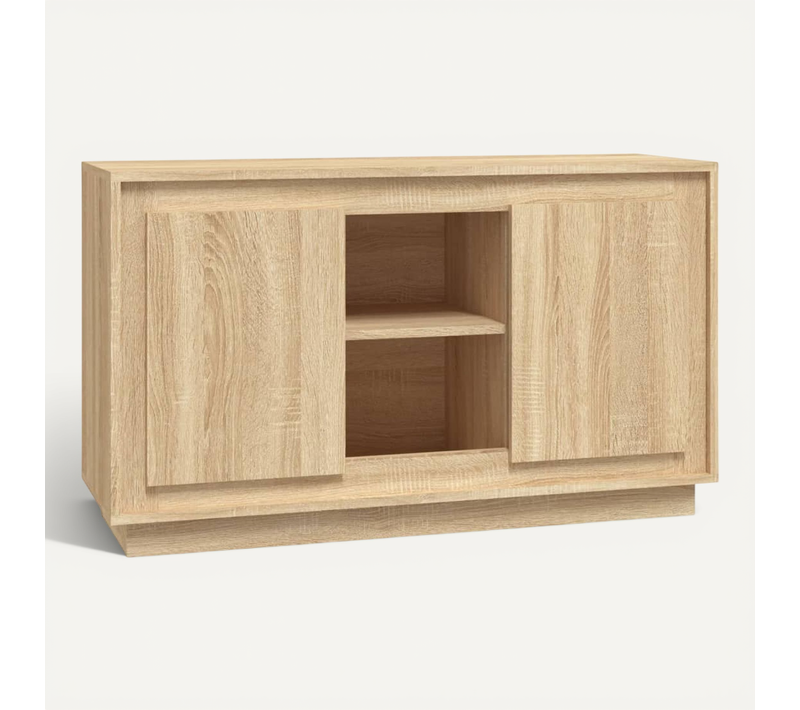 Buffet Chêne Sonoma 102x35x60 Cm Bois Contreplaqué