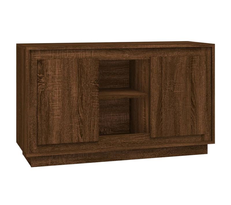 Buffet Chêne Marron 102x35x60 Cm Bois Contreplaqué