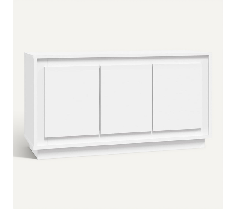 Buffet Blanc 102x35x55 Cm Bois Contreplaqué