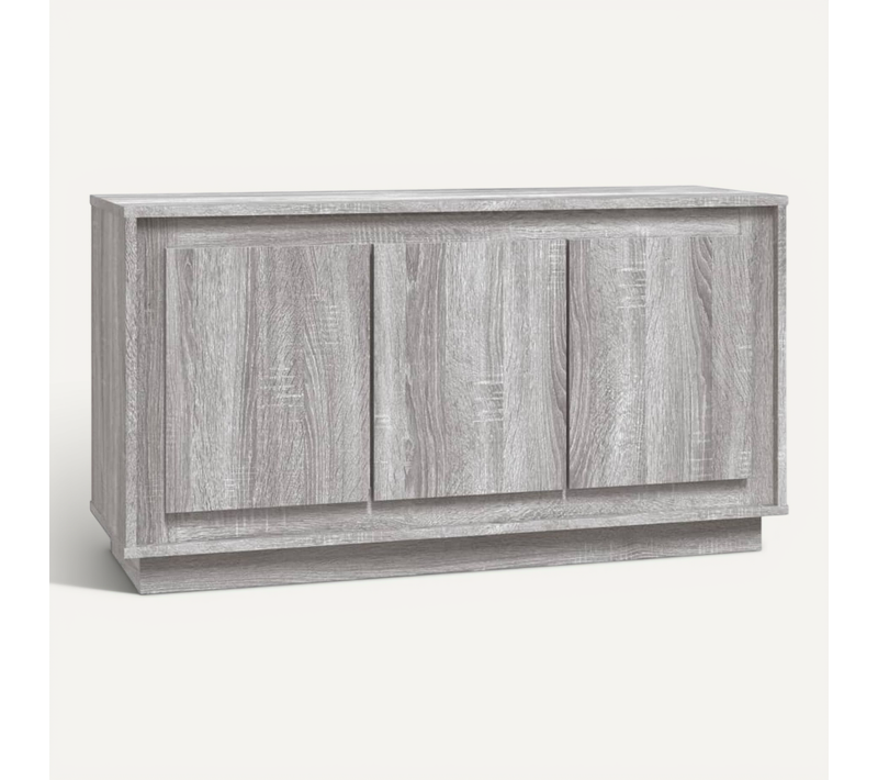Buffet Sonoma Gris 102x35x55 Cm Bois Contreplaqué