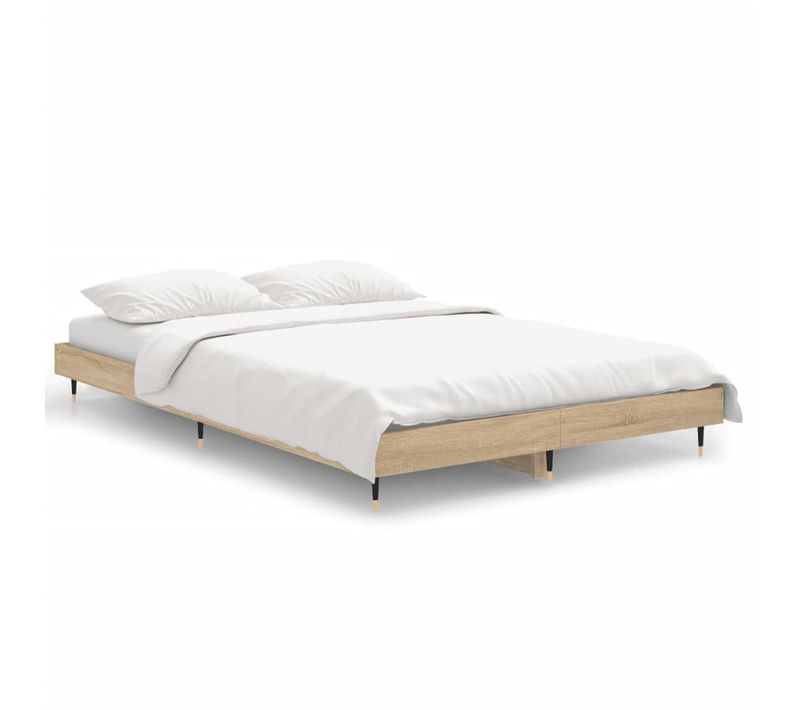 Cadre De Lit Sans Matelas Chêne Sonoma 120x190 Cm