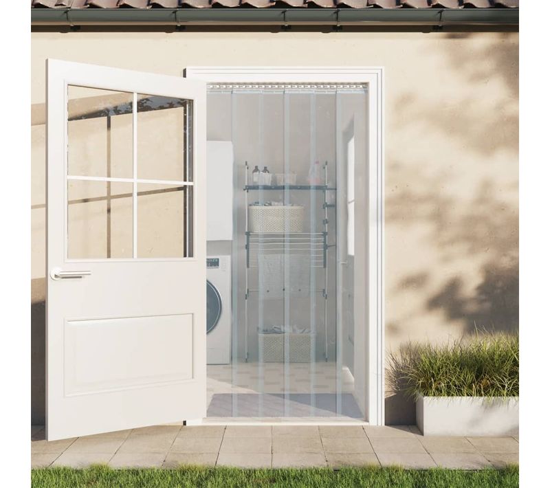 Rideau De Porte Transparent 200 Mmx1,6 Mm 10 M Pvc