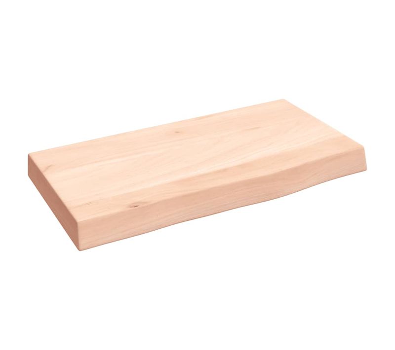 Étagère Murale 40x20x4 Cm Bois De Chêne Massif Non Traité