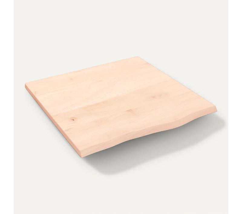 étagère Murale 60x60x2 Cm Bois De Chêne Massif Non Traité