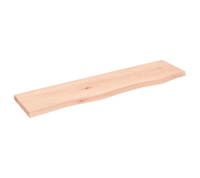 Étagère Murale 80x20x2 Cm Bois De Chêne Massif Non Traité