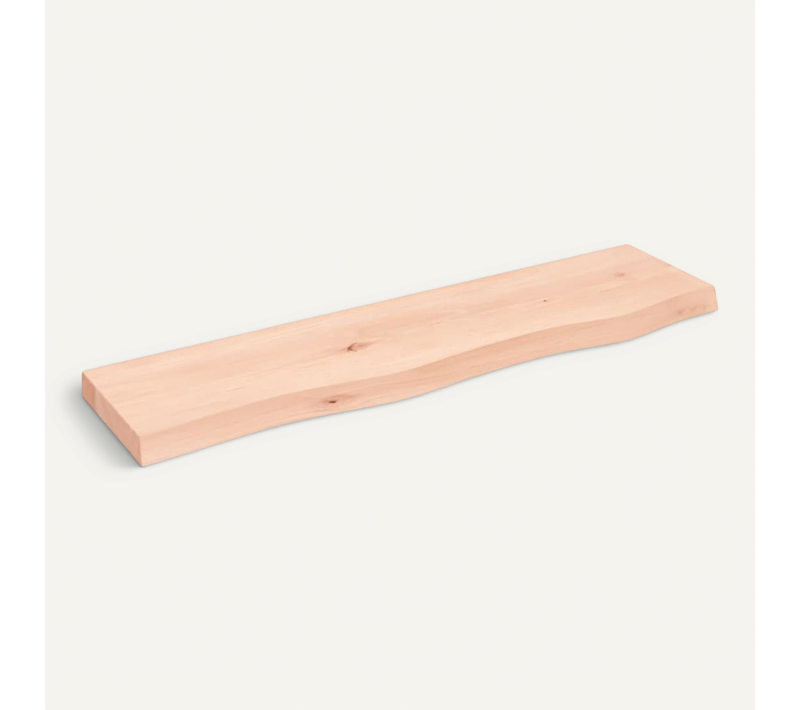étagère Murale 80x20x4 Cm Bois De Chêne Massif Non Traité