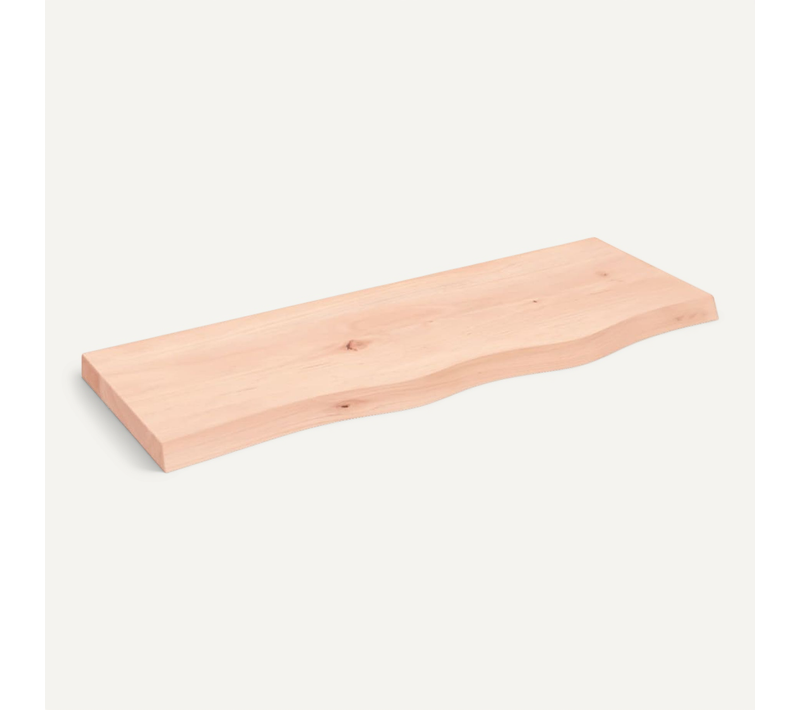 Étagère Murale 80x30x(2-4) Cm Bois De Chêne Massif Non Traité