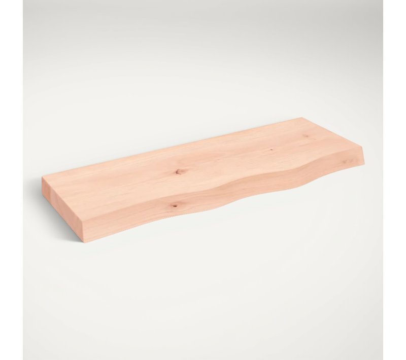 étagère Murale 80x30x(2-6) Cm Bois De Chêne Massif Non Traité