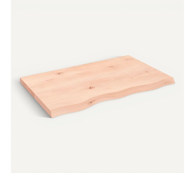 étagère Murale 80x50x(2-4)cm Bois De Chêne Massif Non Traité