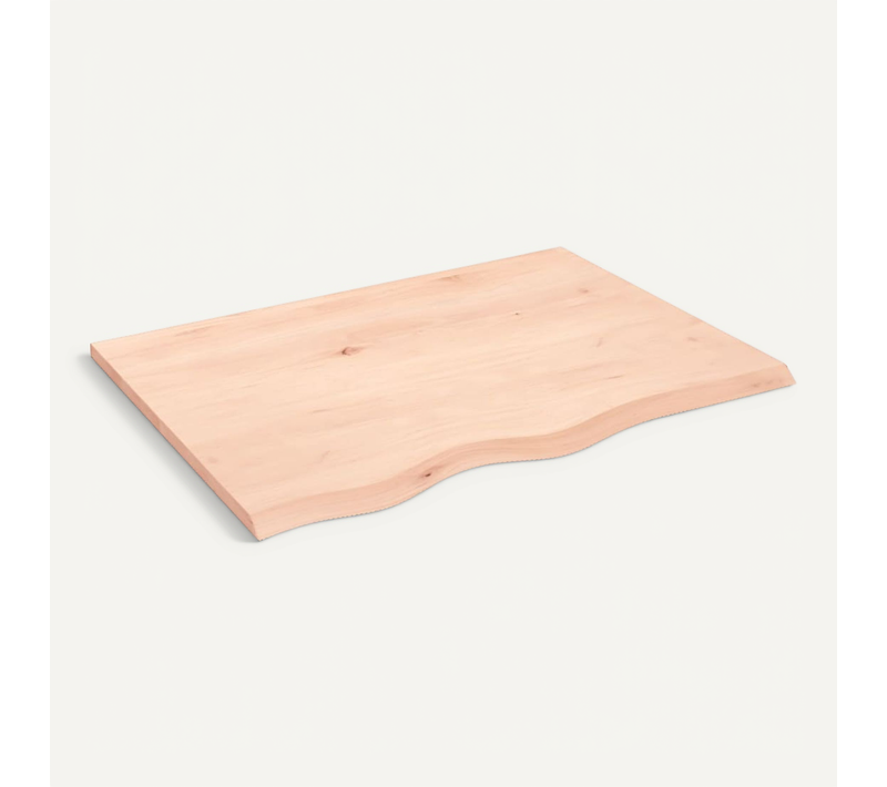 étagère Murale 80x60x2 Cm Bois De Chêne Massif Non Traité