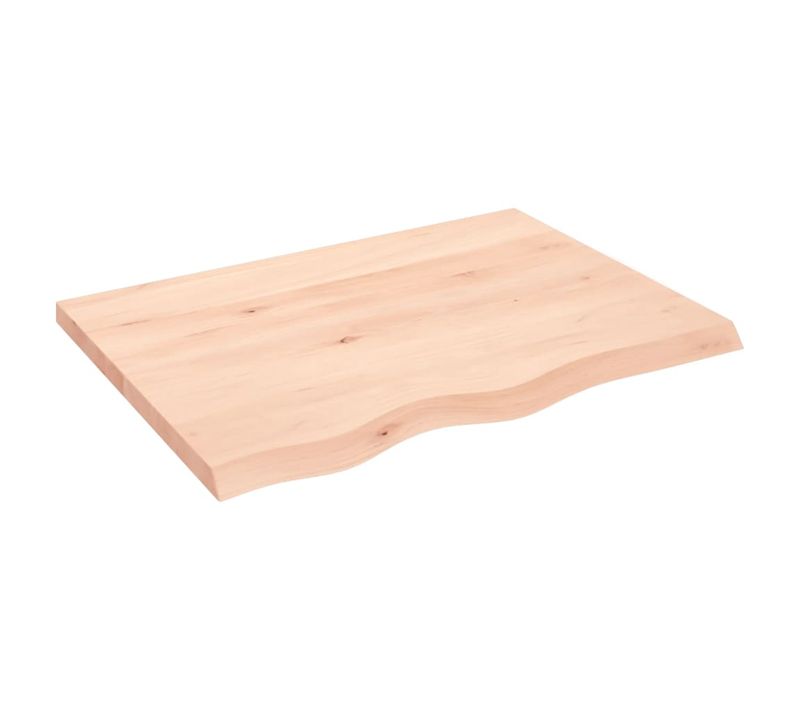 Étagère Murale 80x60x(2-4) Cm Bois De Chêne Massif Non Traité