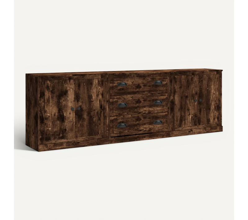 Panier à Linge Avec 2 Sections Bambou Gris 72 L Bois Contreplaqué