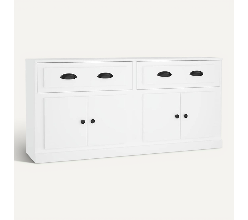 Buffets 2 Pièces Blanc Bois Contreplaqué