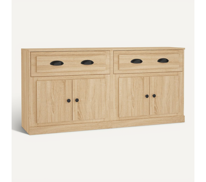 Buffets 2 Pièces Chêne Sonoma Bois Contreplaqué