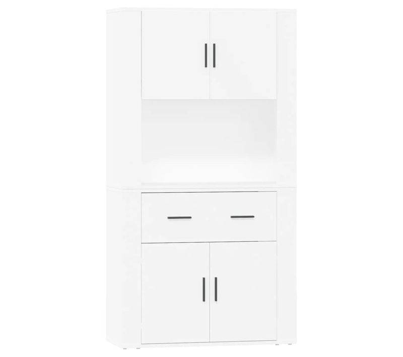 Buffet Haut Blanc Bois Contreplaqué