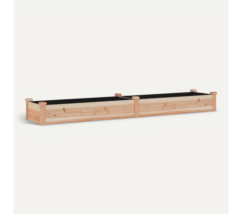 Jardinière De Jardin Doublure 240x45x25 Cm Bois Massif Sapin