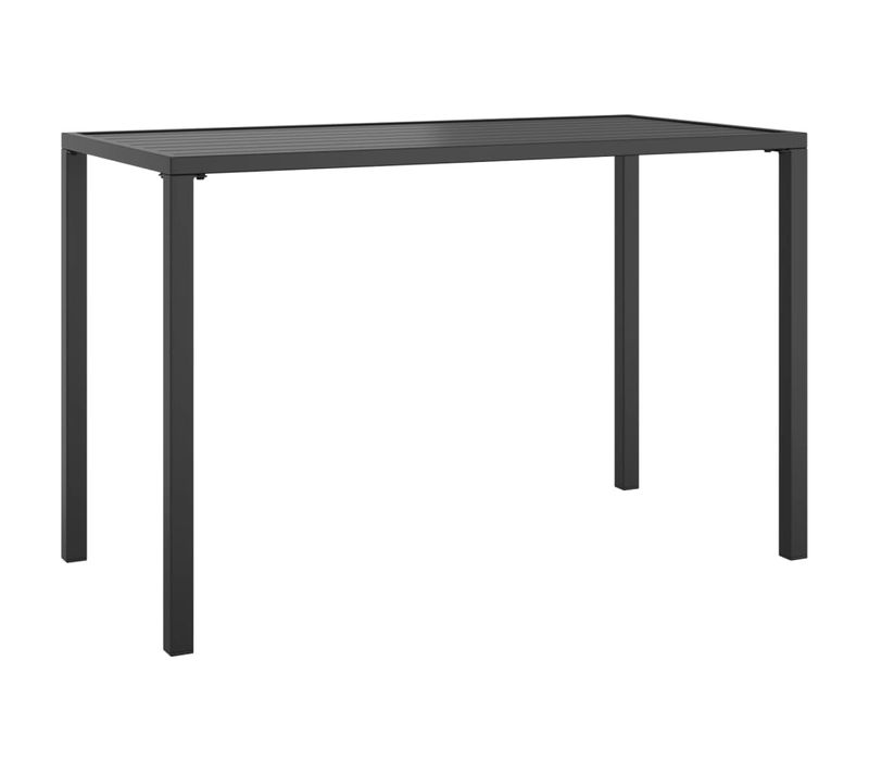 Table à Manger De Jardin Anthracite 110x54x70 Cm Acier