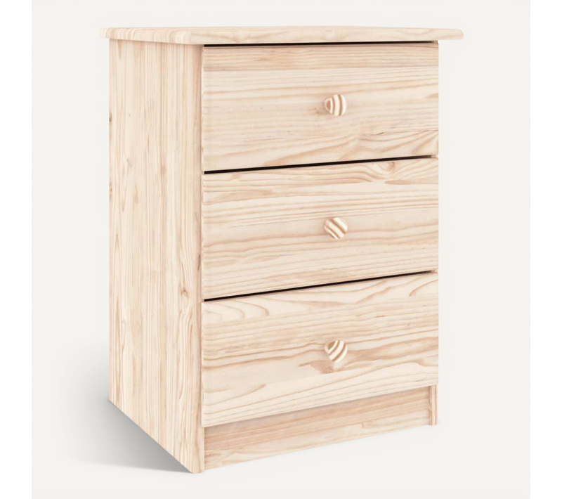 Table De Chevet Alta 41x35x55,5 Cm Bois De Pin Massif