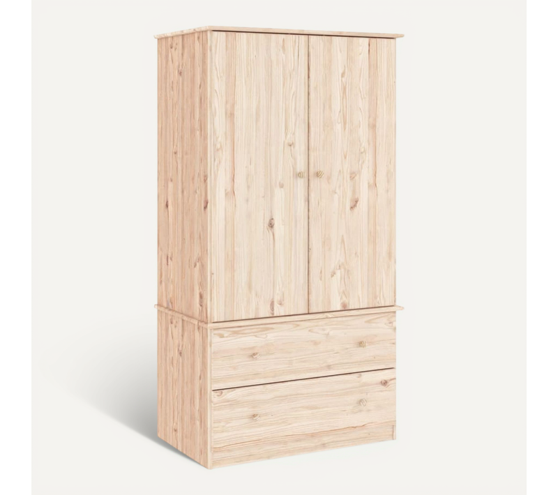 Garde-robe Alta 90x55x170 Cm Bois Massif De Pin