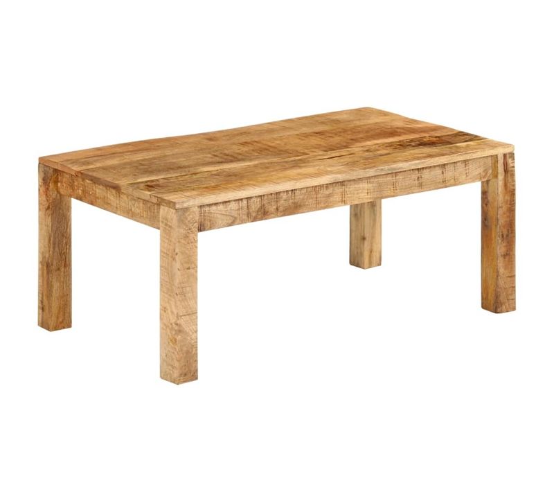 Table Basse 100x55x40 Cm Bois De Manguier Massif