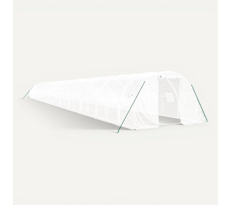 Serre Avec Cadre En Acier Blanc 72 M² 24x3x2 M