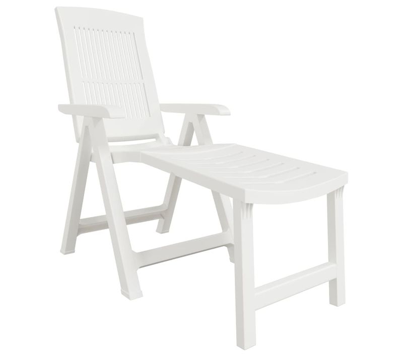 Chaise Longue Blanc Plastique