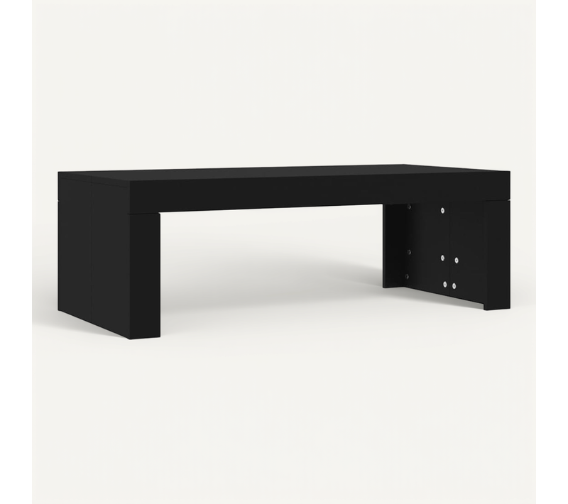 Table Basse Noir 102x50x36 Cm Bois Contreplaqué